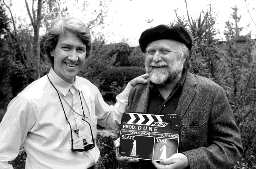 Дэвид Линч и Фрэнк Герберт
на съемках «Дюны», 1983