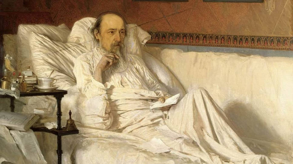 Иван Крамской.  «Н. А. Некрасов в период "Последних песен"», 1877—1878