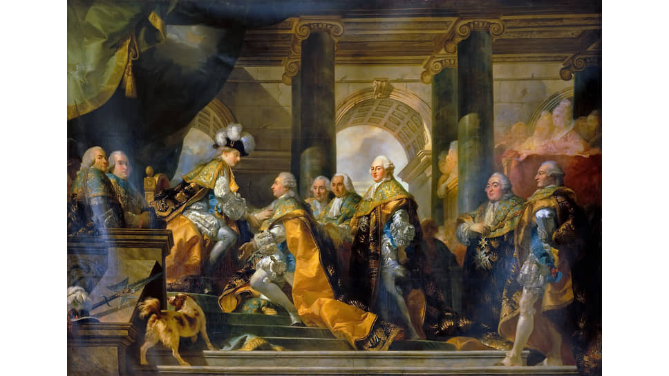 Габриэль-Франсуа Дуайен. «Рыцари ордена Святого Духа
присягают Людовику XVI», 1775–1776