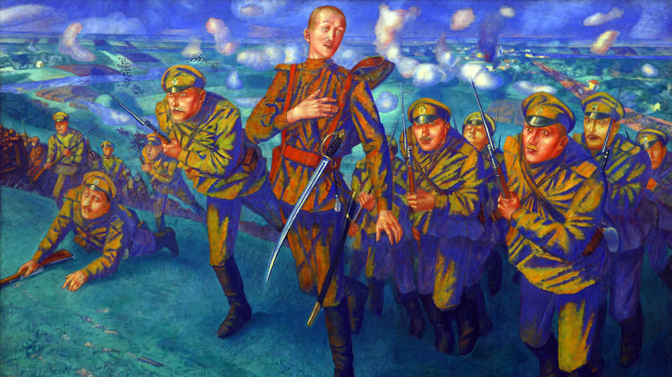 Кузьма Петров-Водкин. «На линии огня», 1916