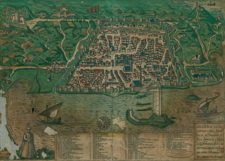 Карта Алжира, 1575