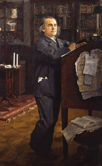 «Портрет А. Н. Серова», Валентин Серов, 1889