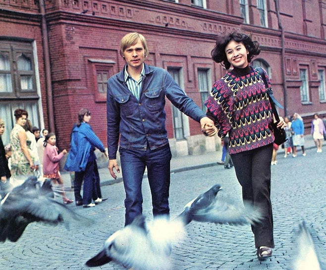 Кадр из фильма «Москва, любовь моя!», 1974 год