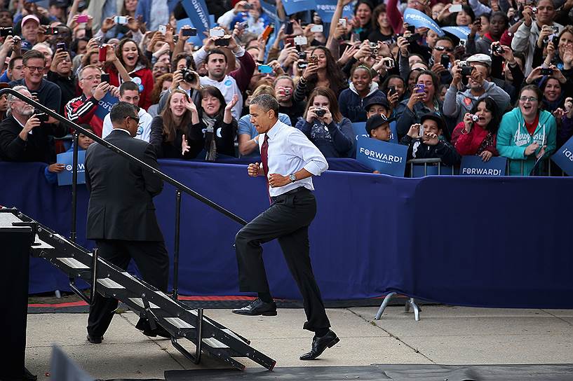 Президент США Барак Обама. Нашуа, 2012 год 
