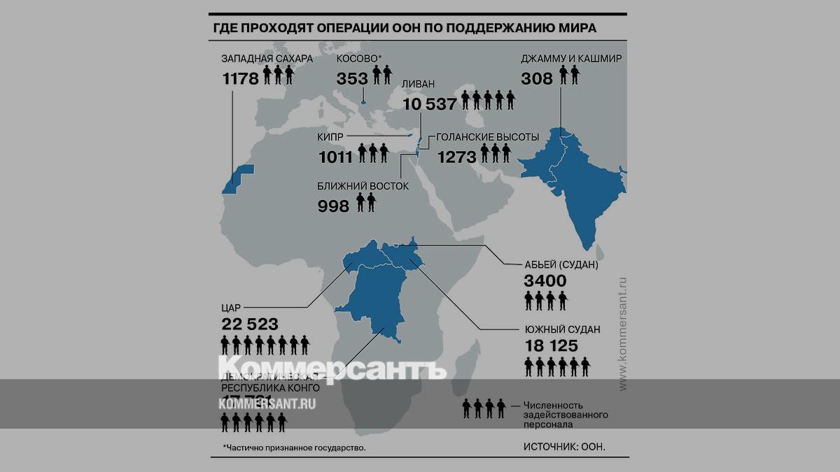 Где находятся миротворцы ООН - Коммерсантъ