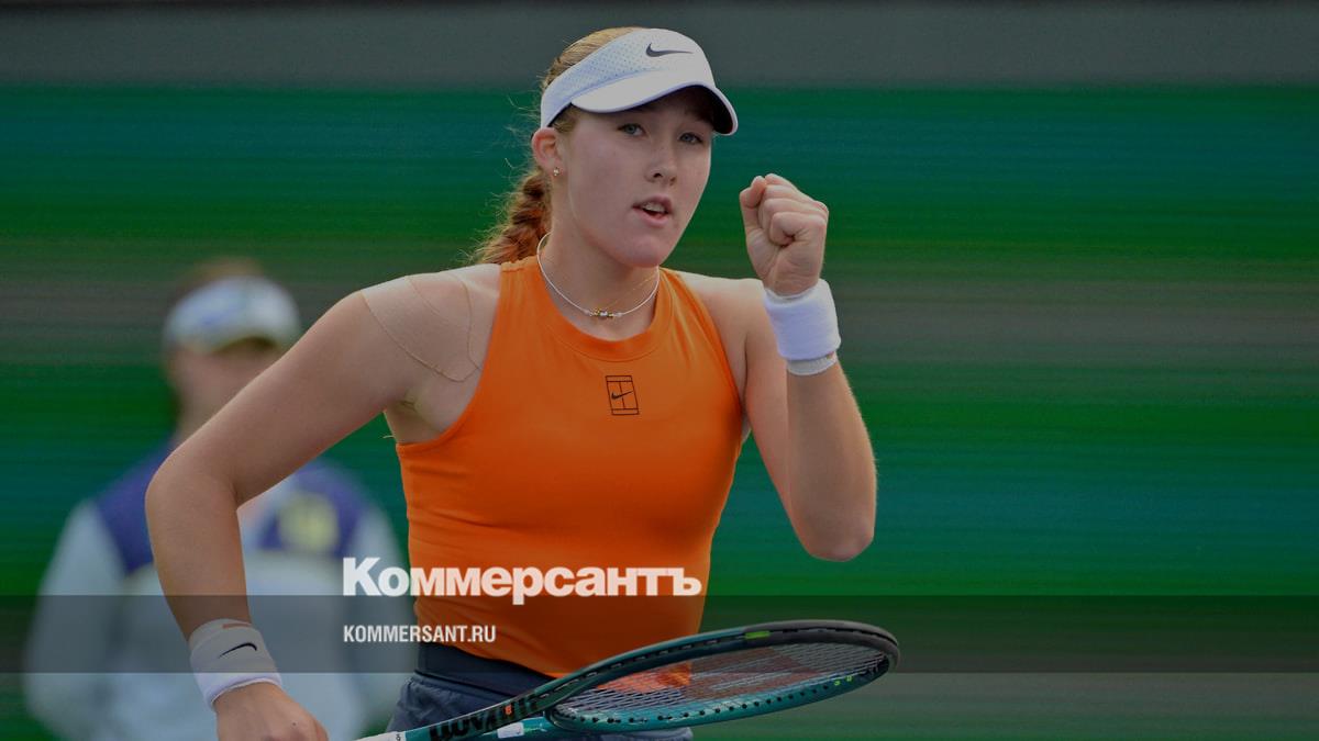 Россиянка Андреева вышла в полуфинал турнира WTA в Индиан-Уэллсе