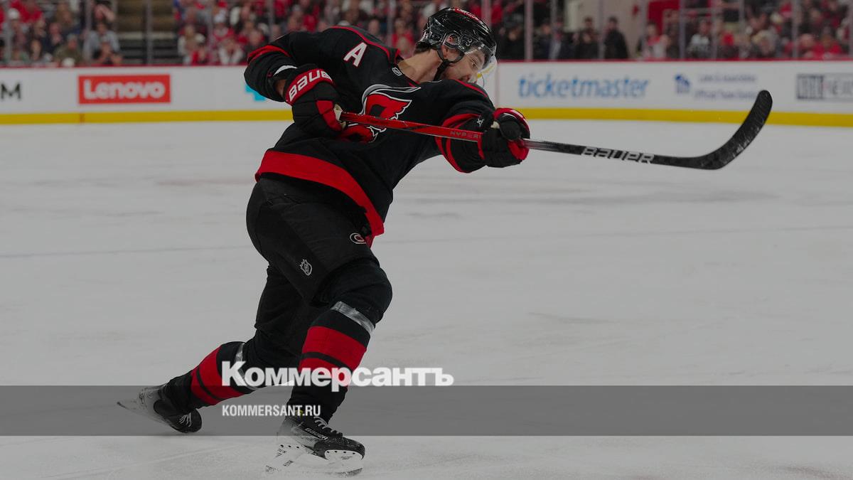 «Каролина» в овертайме обыграла «Нью-Джерси» и вышла в 1/4 финала play-off НХЛ